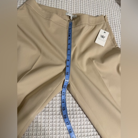 NWT Chaos Classic Beige Trousers Size 8 - Picture 8 of 11